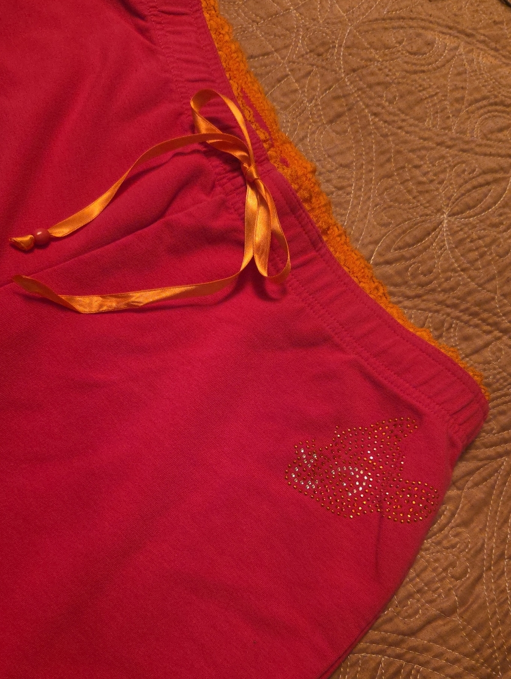 Women’s Disney Couture Pink Lounge  Pants (Orange Trim & Bambi Styled Gems)